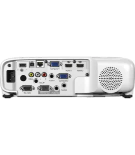Proyector Epson PowerLite 119W puertos HDMI red RJ45 y audio