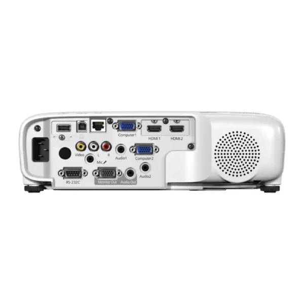 Proyector Epson PowerLite 119W puertos HDMI red RJ45 y audio