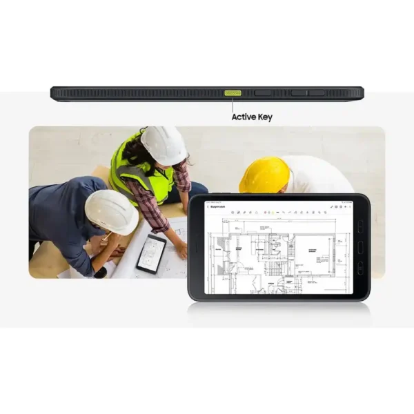Tablet industrial Samsung Galaxy Tab Active 5 de 8 pulgadas con funda de uso rudo y S Pen