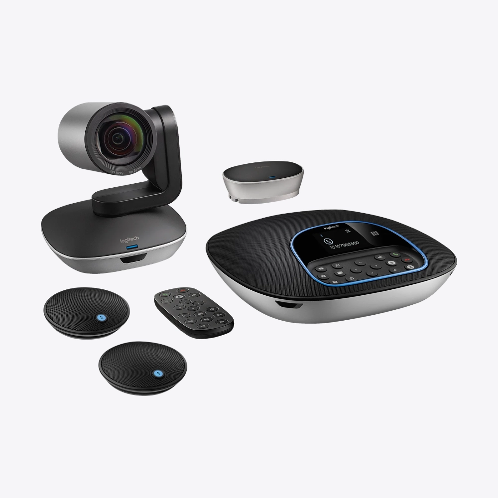 Sistema Logitech Group Bundle con Microfonos de Expansion Sistema de videoconferencia Logitech Group Bundle con microfonos de expansion adicionales