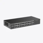 Switch Ruijie Reyee RG-ES124G-L bloque de puertos RJ45 Gigabit y leds de estado