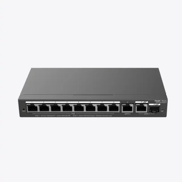 Switch administrado PoE+ 8 puertos Gigabit Ruijie Reyee RG-ES210GS-P con SFP