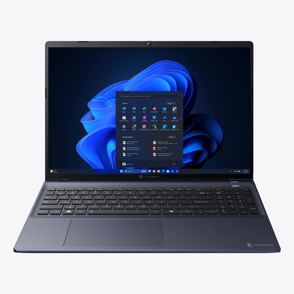 Laptop Dynabook Tecra A60-M Vista Frontal Laptop Dynabook Tecra A60-M de 16 pulgadas Intel Core Ultra 7 vista frontal