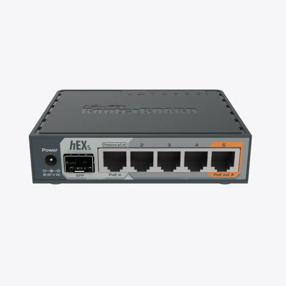 Router MikroTik hEX S RB760iGS Router Gigabit MikroTik RouterBOARD hEX S RB760iGS con puerto SFP