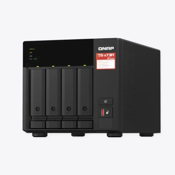 Servidor de almacenamiento NAS QNAP TS-473 vista frontal